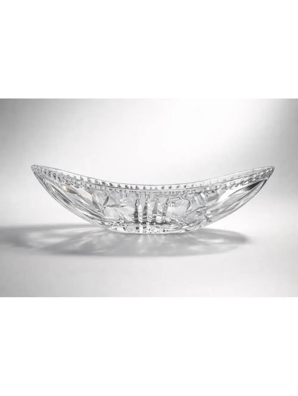 Vintage Cut Crystal Glass Serving Dish - 10.5 Inch Elegant Centerpiece